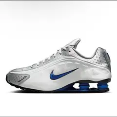 Nike Shox R4 27cm ホワイト ブルー シルバー