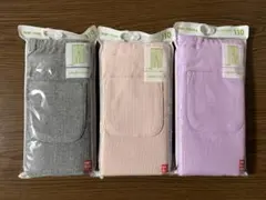 【110サイズ】ユニクロ リブレギンス10分丈3本セット