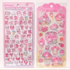 【正規品】マイメロディ　ボンボンドロップシール&ドロップジェリーシール　2セット