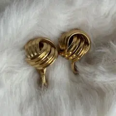 ヴィンテージMONETゴールド イヤリング #5