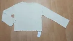 Discoatリブメローフレアスリーブ ホワイト新品未使用