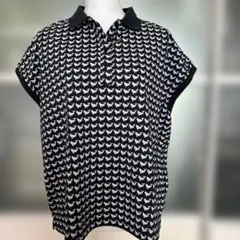 PART2 by JUNKO SHIMADA くじら柄フレンチスリーブポロシャツのサムネイル