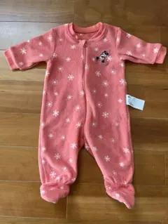 ロンパース　カバーオール　ミニー　60センチ　ユニクロ　フリース