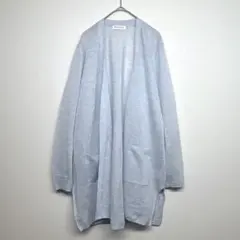 ブリックハウス ロングカーディガン　薄手　羽織り　ラメ入　春夏　サイドスリット