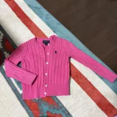 Polo Ralph Lauren ピンク カーディガン 4/4T
