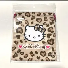 ハローキティ 90s 巾着 ヒョウ