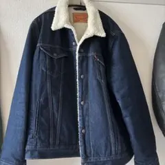 Levi's ボア デニムジャケット インディゴ Lのサムネイル