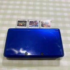 3DS 青ソフト３つと充電器付き