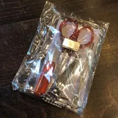 持ち運び用 透明ケース付き ネイルケア 4点セット 新品 未使用 爪切り はさみ