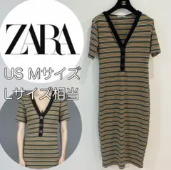 ZARA TRAFALUC　ワンピース　ボーダー　Vネック　163のサムネイル