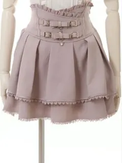 LIZLISA 2連リボンベルトスカパン