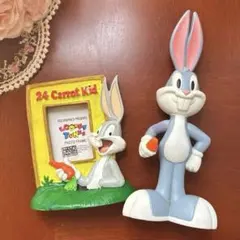 ルーニートゥーンズ　トゥイーティー　バックスバニービンテージフォトフレーム ルーニートゥーンズ バックスバニービンテージフォトフレーム