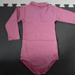 美品　プチバトー　ロンパース・カバーオール 赤のストライプ