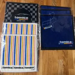 tomicaくじ　ハンドタオル2枚入　3種類　バラ売り可