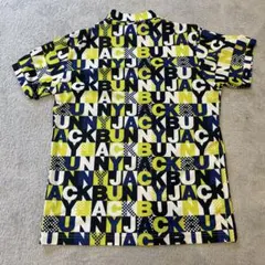 ジャックバニー　総柄　半袖ゴルフウェア　サイズ6 メンズＸＬ