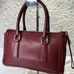 COACH オールドコーチ ハンドバッグ クラブタンレザー レッド 9303