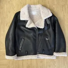 ボア付きレザージャケット
