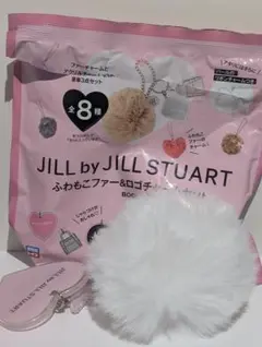 JILL by JILLSTUART ふわもこファー＆ロゴチャームセット　白
