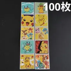 ポケモン シール ロールシール　カット ピカチュウ ごほうびシール　100枚