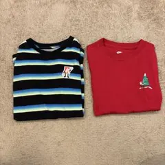 【2点セット】NIKE Tシャツ　キッズ ジュニア　ストライプ