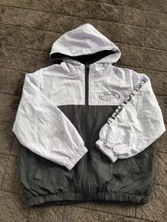 BENIGN フード付きジャケット パープル、ブラック