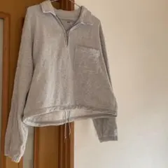 ユニクロ スウェットハーフジップシャツ
