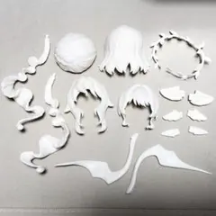 献给露娜 For Moon ルナに捧ぐ 未塗装ヘアパーツセット① オビツ