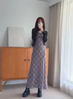 GRL グレイル ワンピース キャミワンピース dk1410 グレー