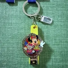 香港ディズニーランド 10周年 ミニーマウス 爪切りキーホルダー