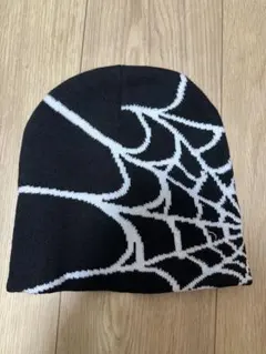 スパイダーウェブデザイン ビーニー ニット帽