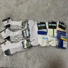 【7足セット】YONEX•princeバドミントン ソックス