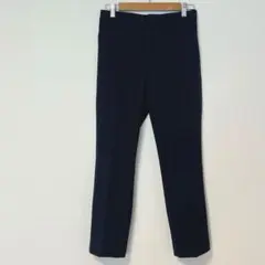UNIQLO スマートアンクルパンツ 2wayストレッチ チェック柄 濃紺 M