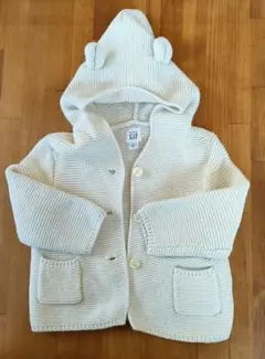 baby GAP くま耳　フード付きカーディガン 6-12ヶ月