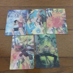 ワンピース3Dカード 5枚セット ONEPIECE