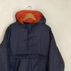r*g様 90s OLDUNIQLO ナイロンアノラックパーカー 中綿　紺タグ