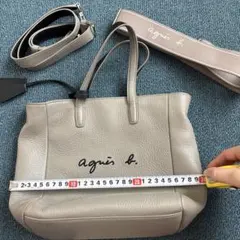 agnès b. レザー ショルダーバッグ