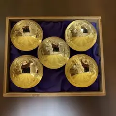 七福神 盃 8客セット 金杯 縁起物 - メルカリ