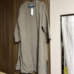 GU 니트 롱 가운 브라운 XL