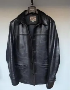 Y'2 ワイツーレザーカーコート LEATHER CARCOAT ブラック 42のサムネイル