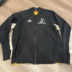 adidas ジップアップジャケット 黒/黄色のサムネイル