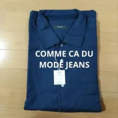 COMME CA DU MODE JEANS ネイビー長袖シャツ Fサイズのサムネイル