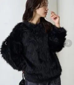 FREAK’S STOREフェザー ヤーン シャギー ニット プルオーバー