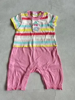 【わん様専用】MIKIHOUSE ストライプロンパース 70