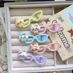 ちいかわ ハチワレ うさぎ ヘアクリップ 前髪クリップ 5点