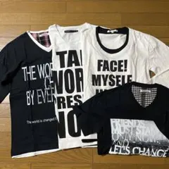 新品 メンズ ロンT3枚＋半袖1枚のLサイズ 4枚セット