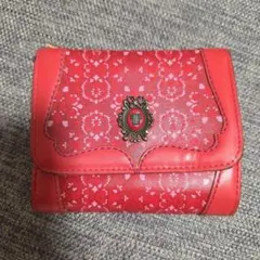 ANNA SUI☆ハートリー ジッパーウォレット 長財布 ゴールド☆アナスイ 