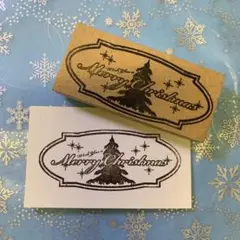 ❄️クリスマスタグスタンプ＊大❄️クリスマススタンプ はんこ