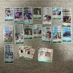 ワンピースカード　神の島の冒険　緑デッキ　デッキパーツ　まとめ売り