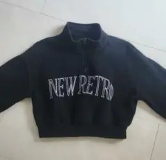 GU クロップドトレーナー M ブラック 130～140くらいです