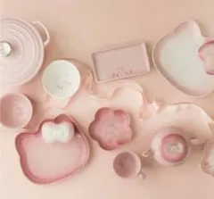 ル・クルーゼ・ サンリオ・ハローキティコラボ・プレート皿・2枚セット